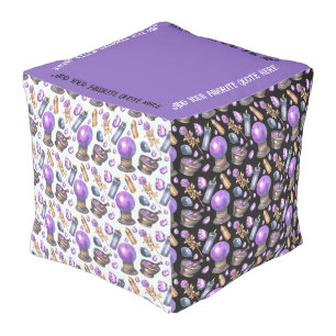 Create Your Own Purple Cyrstal Ball Pouf