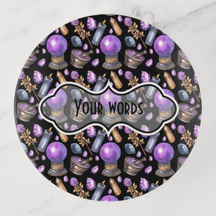 Create Your Own Purple Cyrstal Ball Trinket Tray