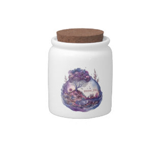 Create Your Own Purple Fantasy Landscape Candy Jar