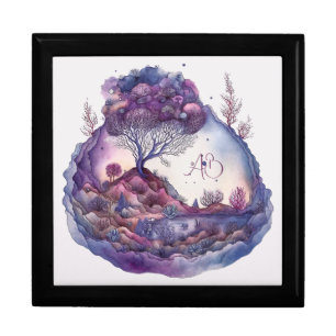 Create Your Own Purple Fantasy Landscape Gift Box