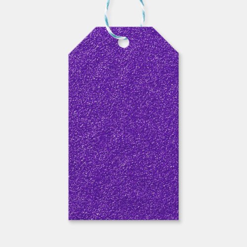 Create Your Own Purple Glitter Gift Tags