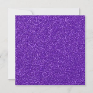 Create Your Own Purple Glitter Holiday Card