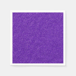 Create Your Own Purple Glitter Napkins