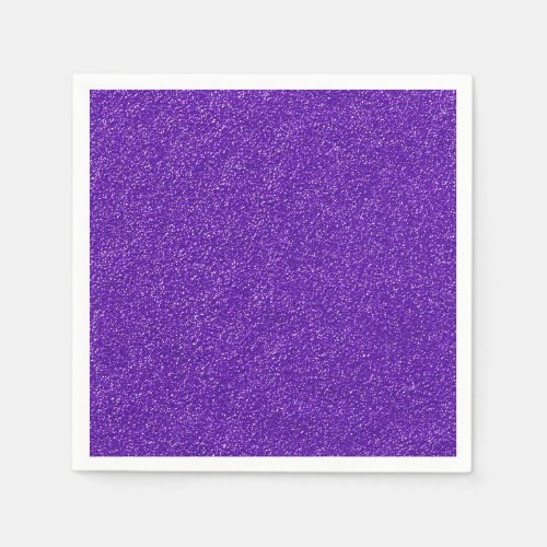 Create Your Own Purple Glitter Napkins