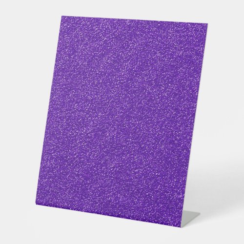Create Your Own Purple Glitter Pedestal Sign