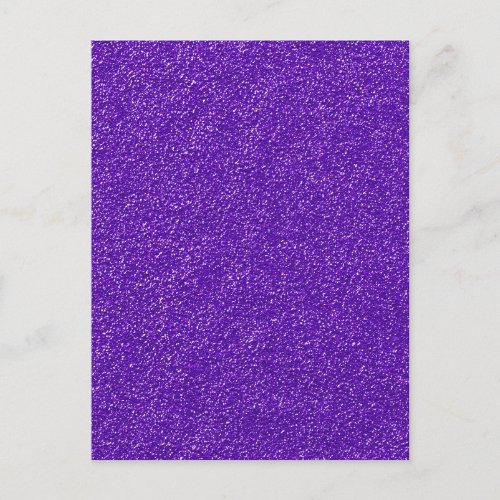 Create Your Own Purple Glitter Postcard