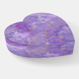 Create Your Own Purple & Gold Marble Paperweight