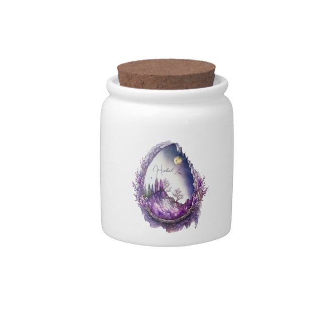 Create Your Own Purple Landscape Geode Candy Jar (Front)