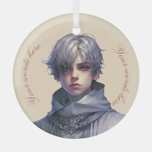 Create Your Own Purple Prince Glass Ornament