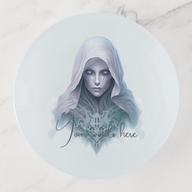 Create Your Own Purple Seer Witch Trinket Tray (Front)