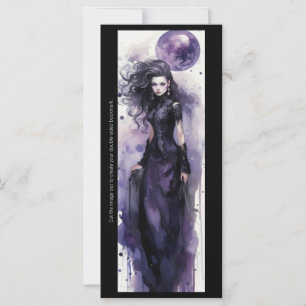 Create Your Own Purple Sorceress Bookmark Card