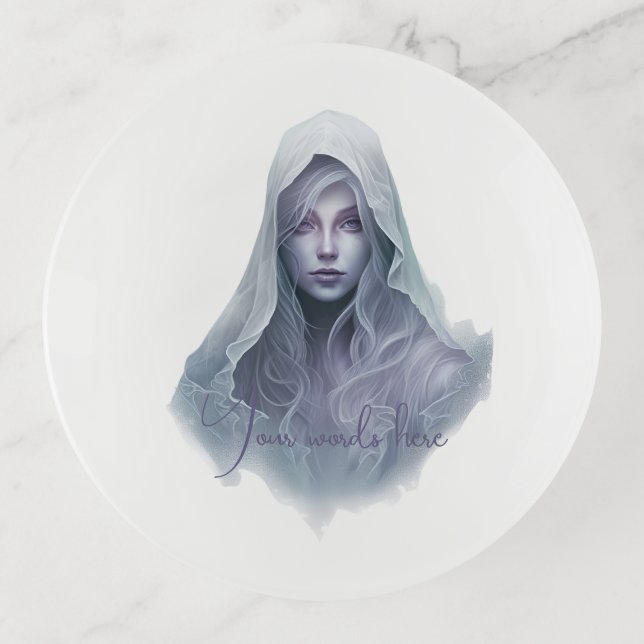 Create Your Own Purple Witch Trinket Tray (Front)
