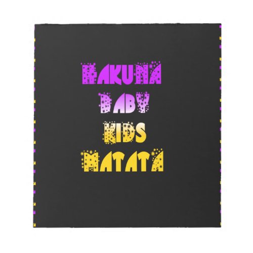 Create Your Own Purple Yellow Baby Kids  Art Notepad