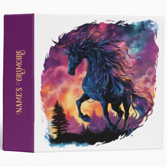 Create Your Own Pyrois Dark Horse Magic 3 Ring Binder (Front/Spine)