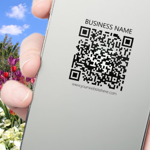 Create Your own QR Code   Black and Transparent Sticker