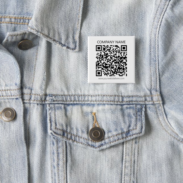 Create Your own QR Code | Black and White Button (In Situ)