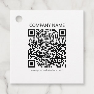 Create Your own QR Code   Black and White Favor Tags