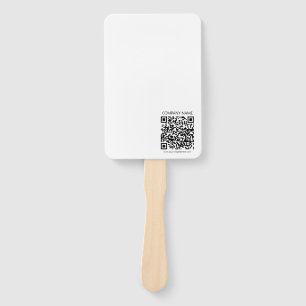 Create Your own QR Code Black and White Hand Fan