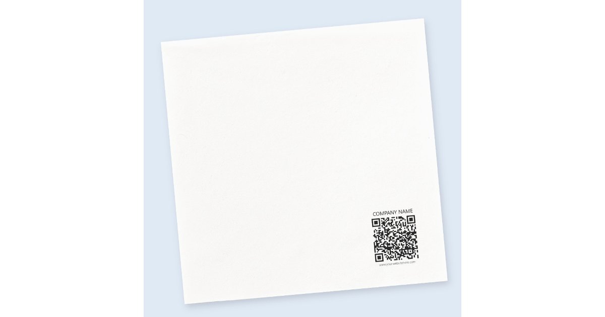 Create Your own QR Code | Black and White Napkins | Zazzle