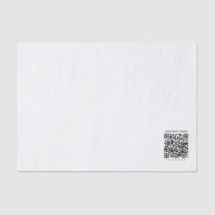 Create Your own QR Code Black and White Tissue Paper