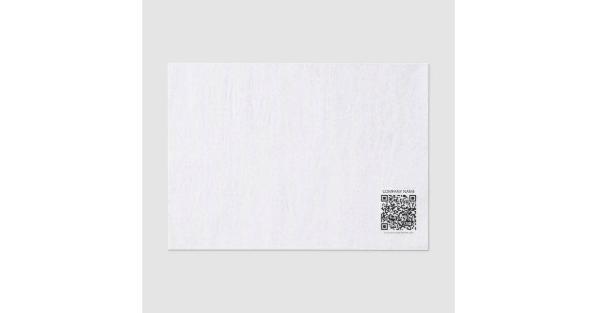 Create Your own QR Code | Black and White Tissue Paper | Zazzle