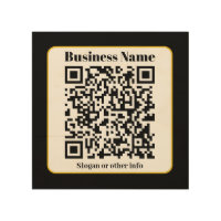 Create Your Own QR Code | Black Gold Border