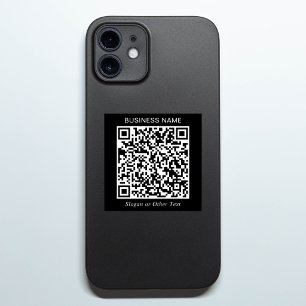 Create Your Own QR Code Black Promotional Sticker