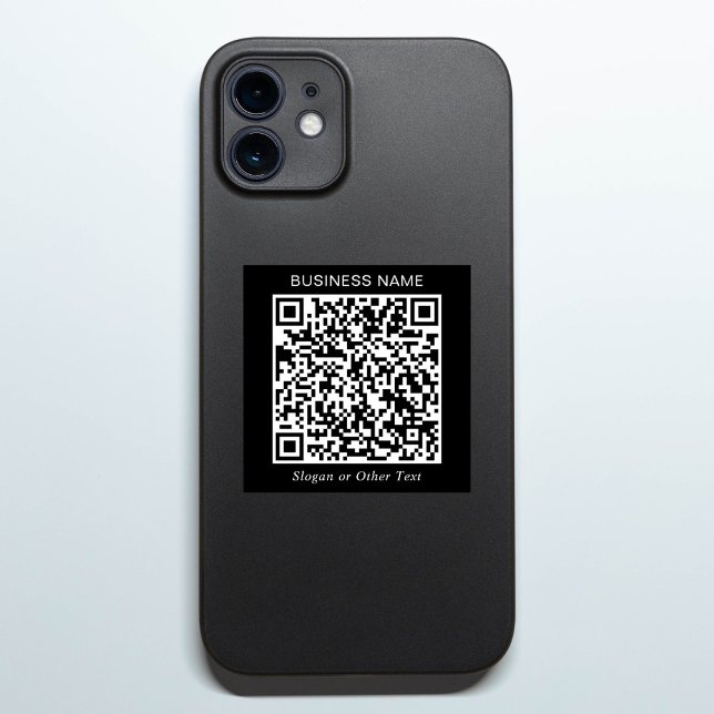 Create Your Own QR Code Black Promotional Sticker (Create Your Own QR Code Black Promotional Sticker)