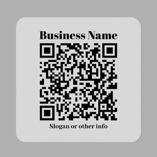 Create Your Own QR Code | Black & Transparent Sticker