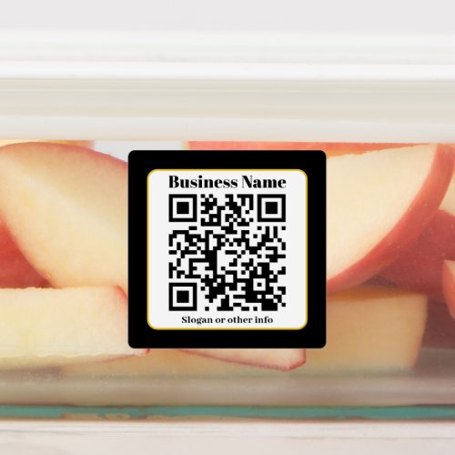 Create Your Own QR Code  Black White Gold Border Labels