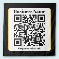 Create Your Own QR Code | Black White Gold Border