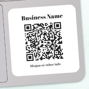 Create Your Own QR Code   Black & White Sticker