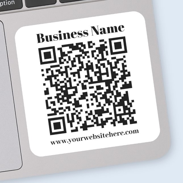 Create Your Own QR Code | Black & White Sticker (Creator Uploaded)