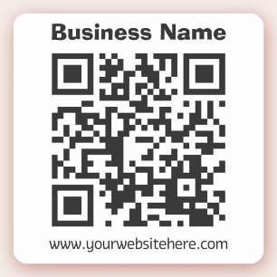 Create Your Own QR Code   Black & White Sticker