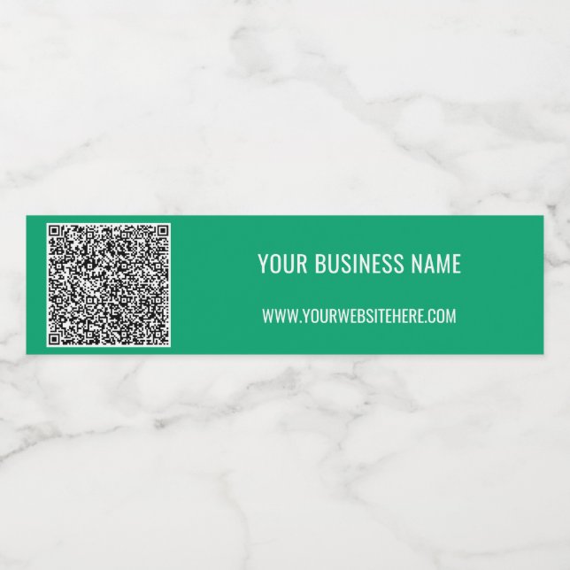 Create Your Own QR Code Bottle Labels Template (Single Label)