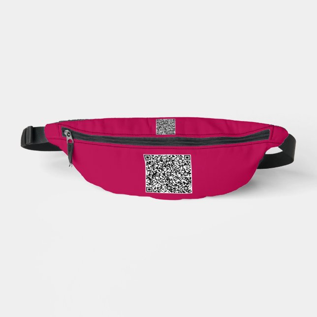 Create Your Own QR Code Fanny Pack Choose Color (Front)