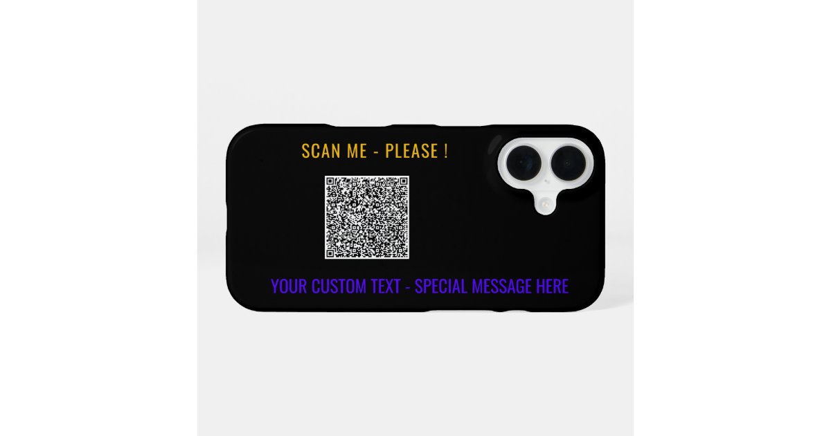 Create Your Own QR Code iPhone Case Example | Zazzle