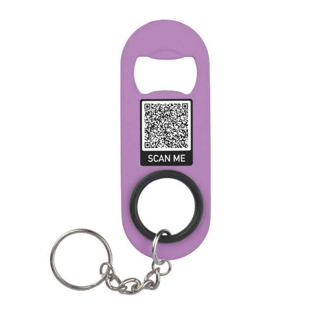 Create Your Own QR Code Keychain Bottle Opener (Front)
