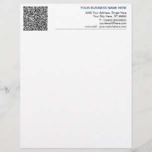 Create Your Own QR Code Letterhead Template