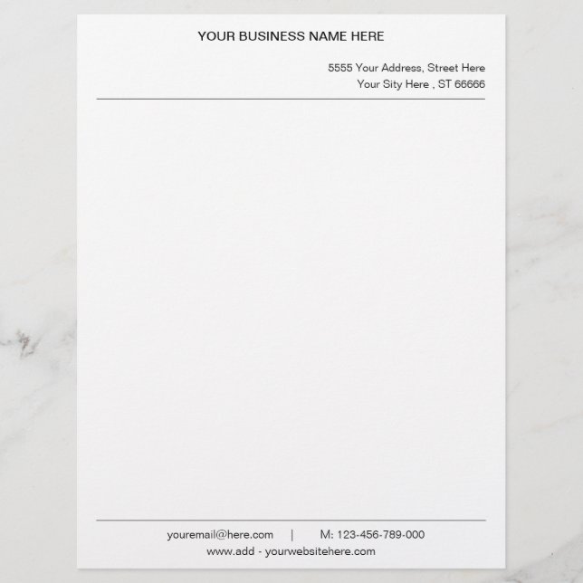 Create Your Own QR Code Letterhead Template (Front)
