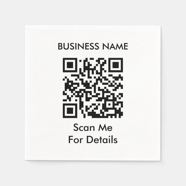 Create Your Own QR Code Napkins (Front)