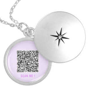 Create Your Own QR Code Necklace Gift