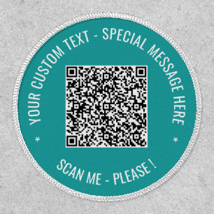 Create Your Own QR Code Patch Example Custon Text