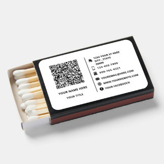 Create Your Own QR Code Promotional Matchboxes
