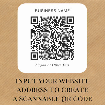 Create Your Own QR Code Promotional Square Sticker | Zazzle