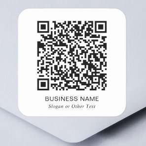 Create Your Own QR Code Promotional Square Sticker