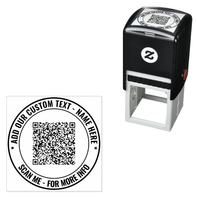Create Your Own QR Code Round Stamp Template (In Situ)