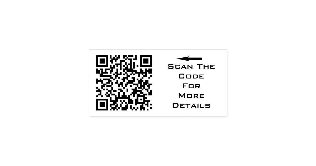 Create Your Own QR code Rubber Stamp | Zazzle