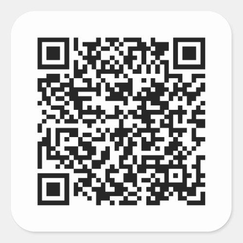 Create Your Own QR Code Square Sticker