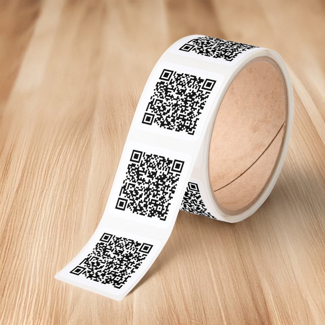 Create Your Own QR Code Square Sticker (Create Your Own QR Code Square Stickers in situ)